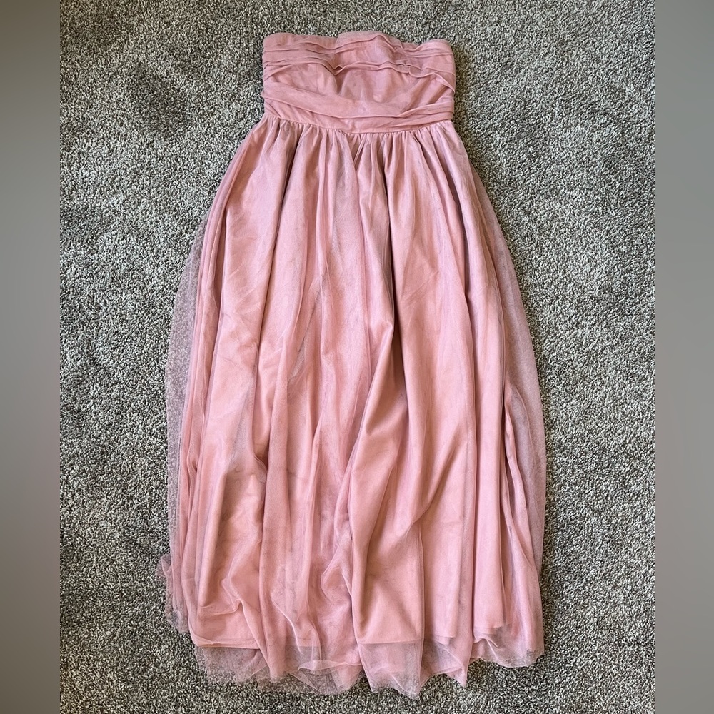 Hello Molly pink tulle strapless dress.